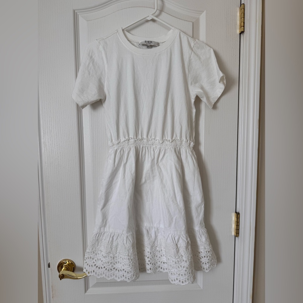 Sea New York Girls White Cotton Dress – Size 12